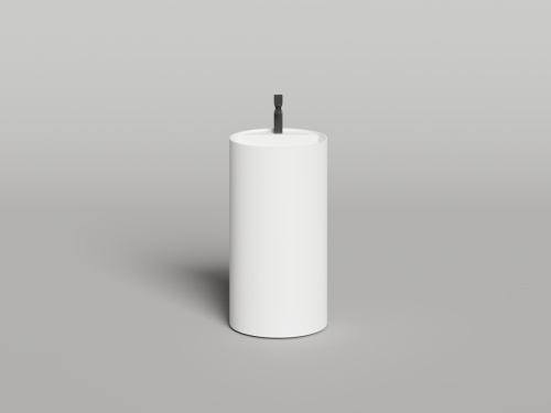 Раковина из искусственного камня Salini ARMONIA 130422M 45х45 напольная цвет белый без отверстий под смеситель - фото 3